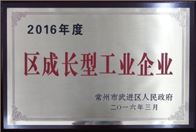 2016年度區成長型工業企業