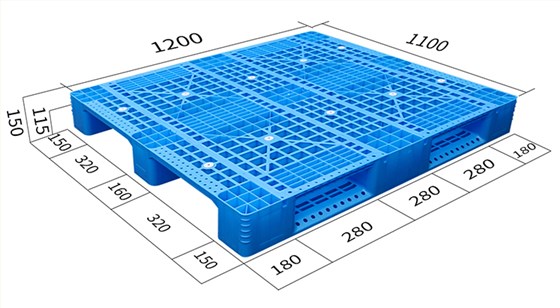 1211川字網(wǎng)格托盤尺寸圖片