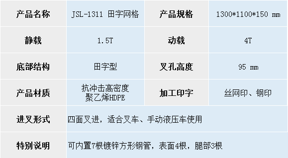 1311田字網格托盤尺寸