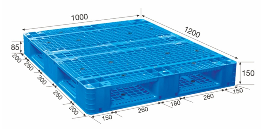 1210雙面托盤規格尺寸圖