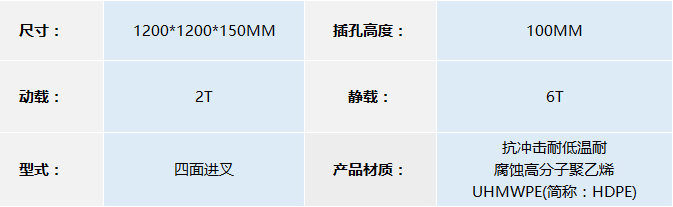 JSL-1212 吹塑雙面托盤